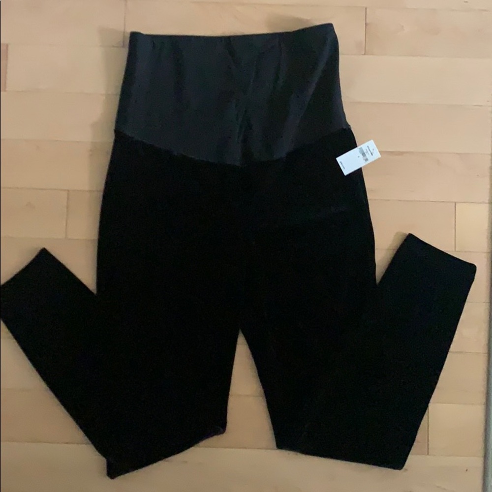 Gap maternity leggings, black, size small